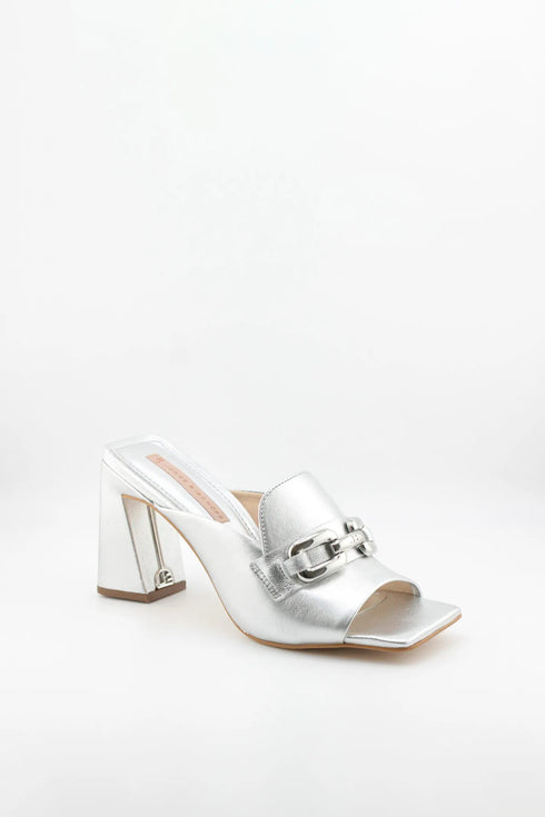 Jorge Bischoff Square-Toe Block Heel Mules